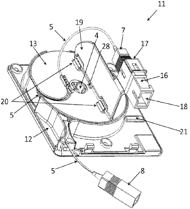 Unwinder optical outlet
